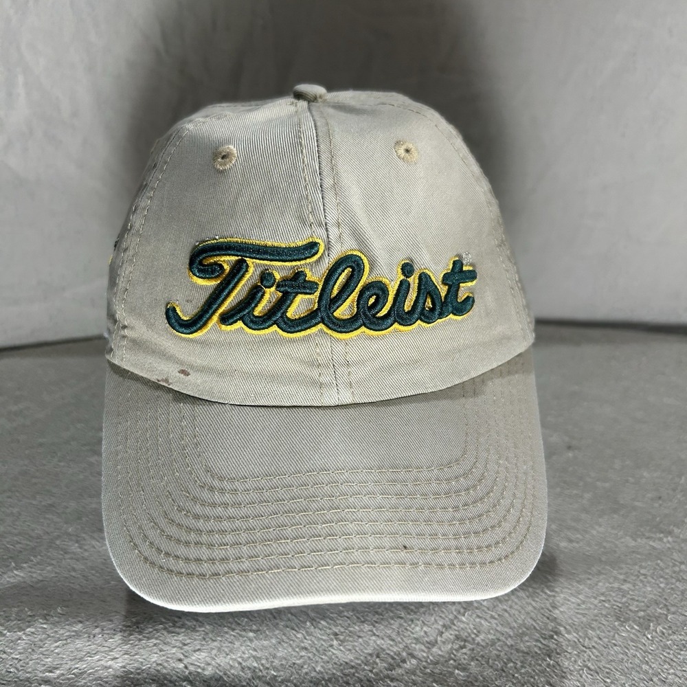 Titleist Hunting Creek C.C. Golf Hat – Tan Adjustable Baseball Cap